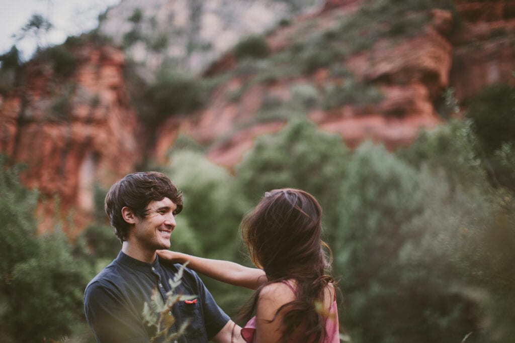 Sedona Engagement Photo Locations || West Fork Trail || Wedding Photography by Jane in the Woods