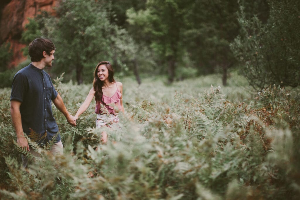 Sedona Engagement Photo Locations || West Fork Trail || Wedding Photography by Jane in the Woods